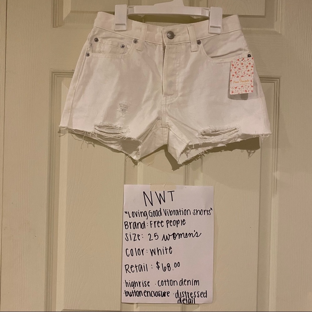 White shorts - Free people